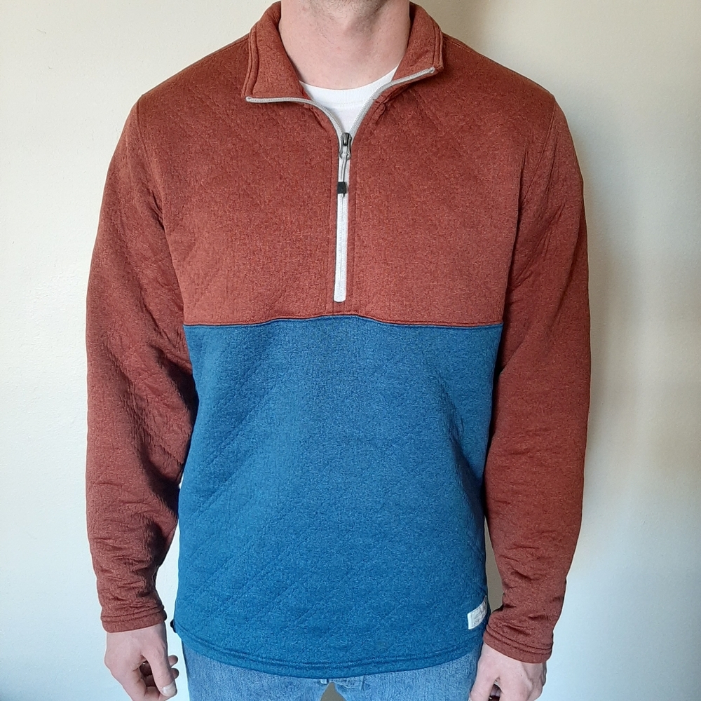 Eddie Bauer expedition quilted half zip